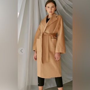 Timeless Camel Wrap Coat